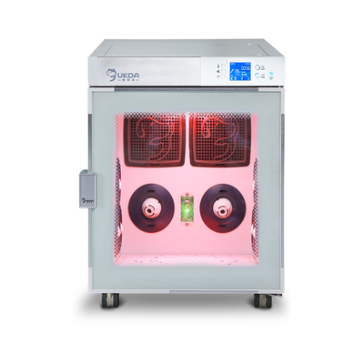 Draagbare HUISDIEREN Drogende Zaal 2 Ventilators, 1200W-veiligheid van de Huisdieren de Drogere Kooi